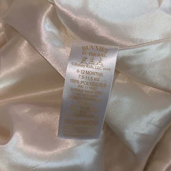 Bunnies By The Bay Storywear Glad Dreams Soft Faux Fur Satin Lined Coat 6-12 M - Picture 11 of 11